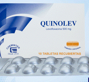 QUINOLEV TABLETA 500