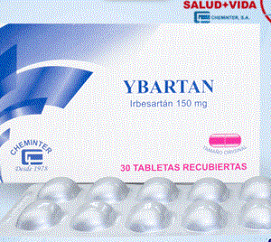 YBARTAN TABLETA RECUBIERTA